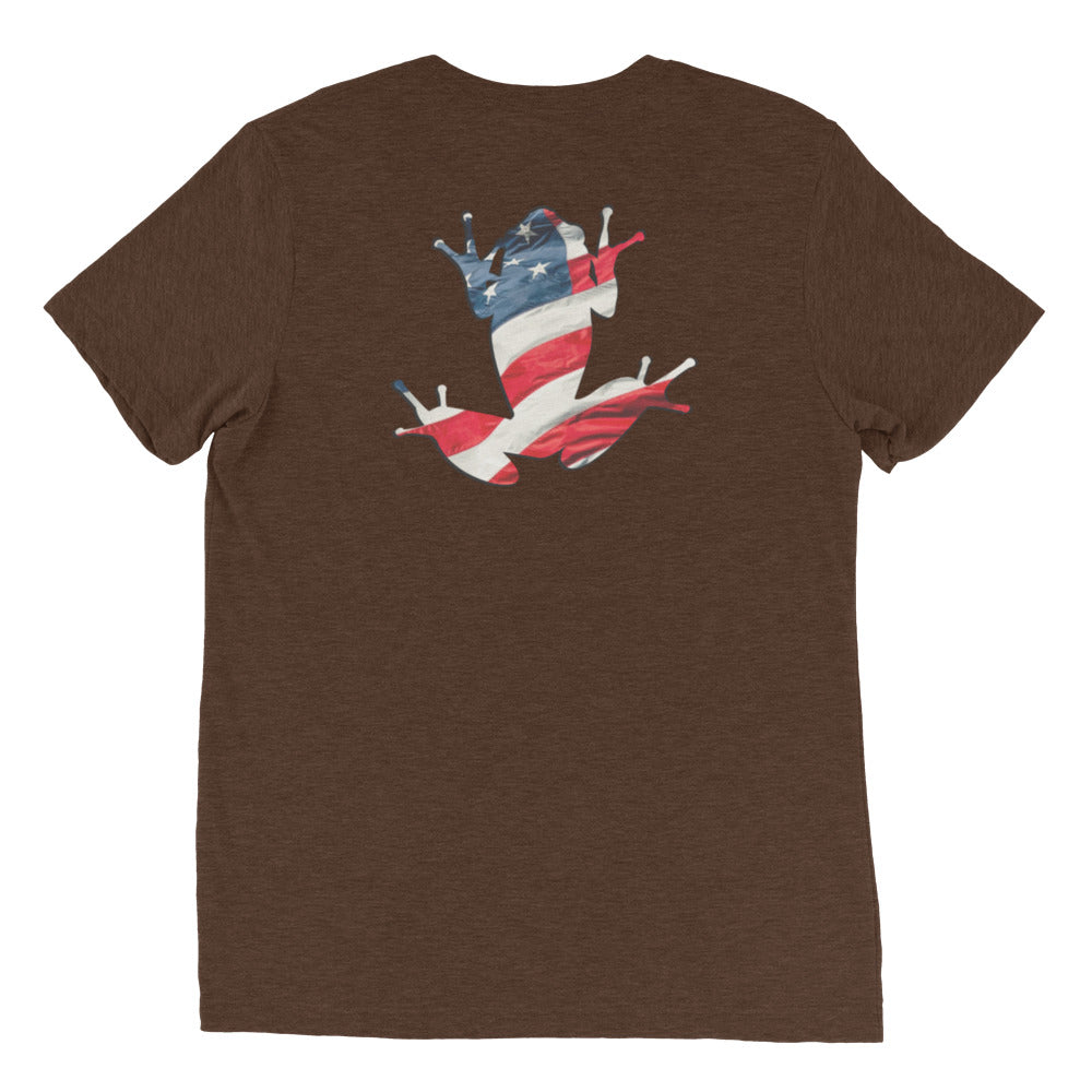 American Frog in Brown Short Sleeve T-Shirt