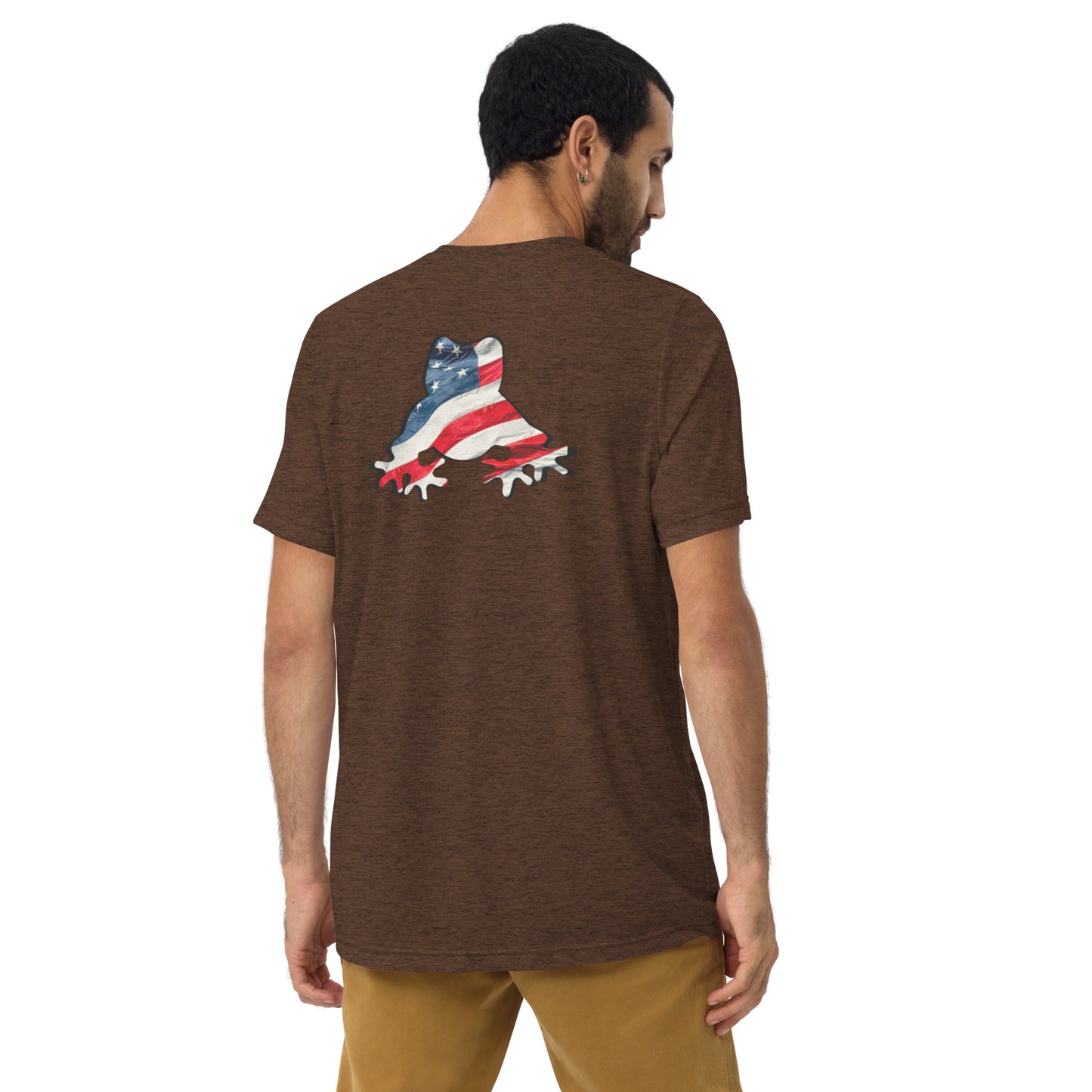 American Frog in Brown Short Sleeve T-Shirt