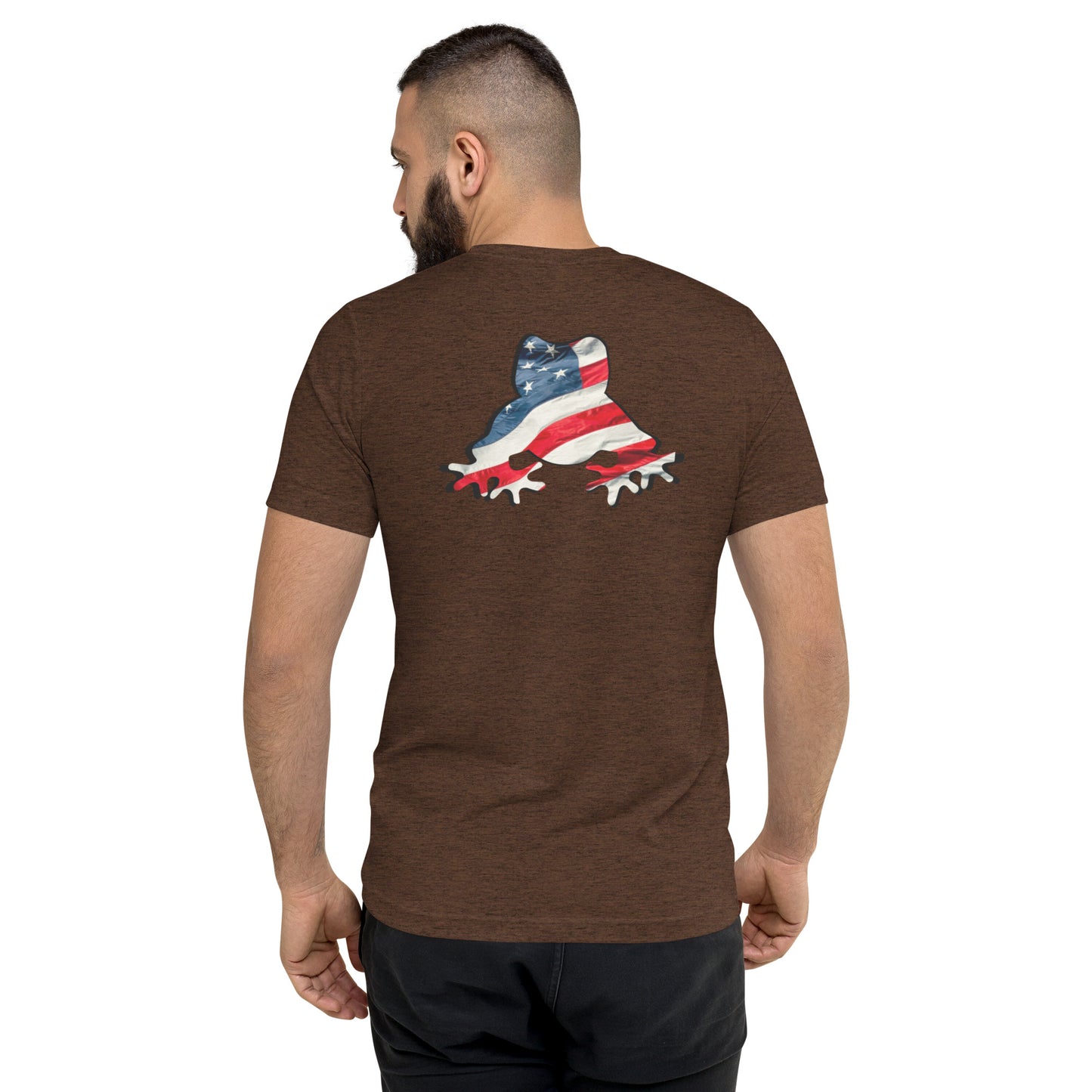 American Frog in Brown Short Sleeve T-Shirt