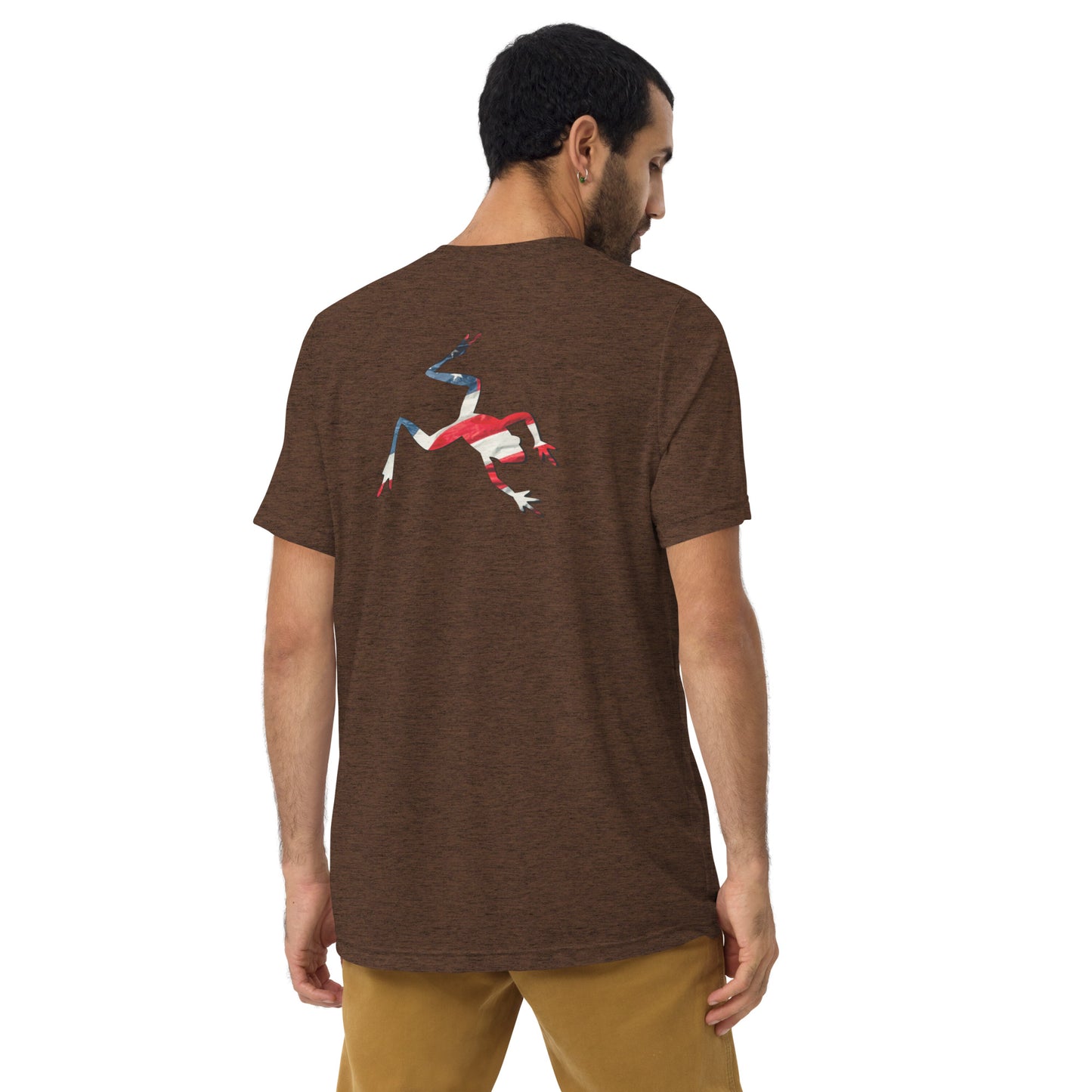 American Frog in Brown Short Sleeve T-Shirt