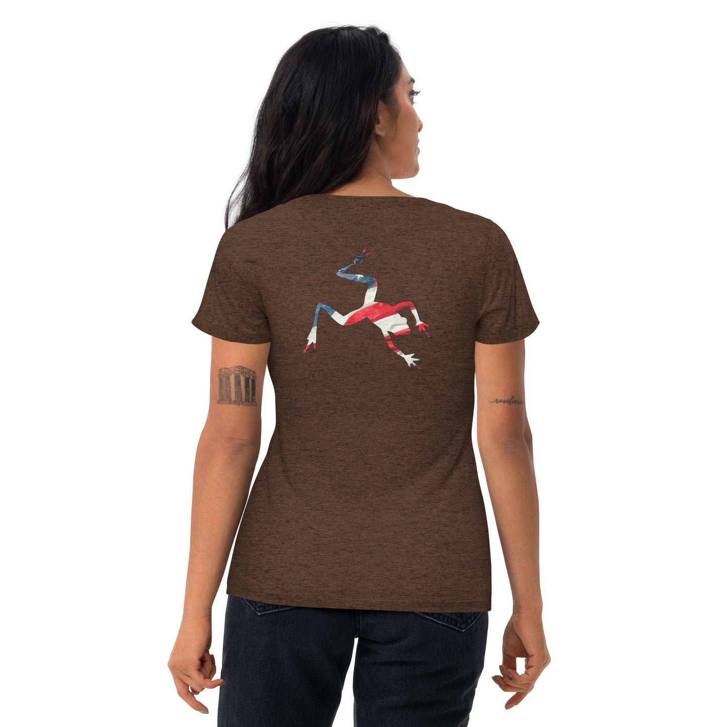 American Frog in Brown Short Sleeve T-Shirt