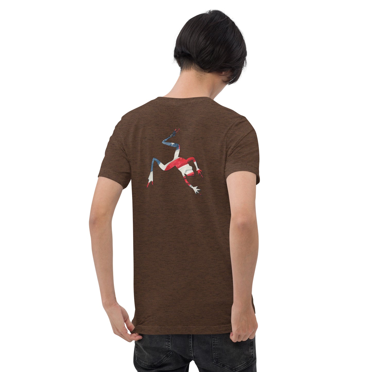 American Frog in Brown Short Sleeve T-Shirt