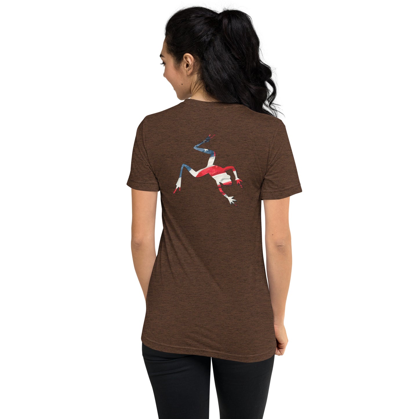 American Frog in Brown Short Sleeve T-Shirt