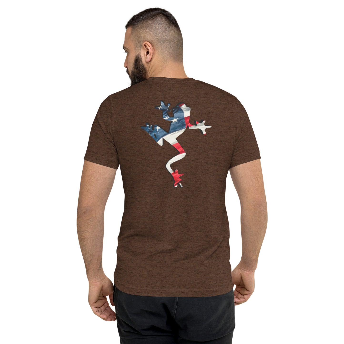 American Frog in Brown Short Sleeve T-Shirt