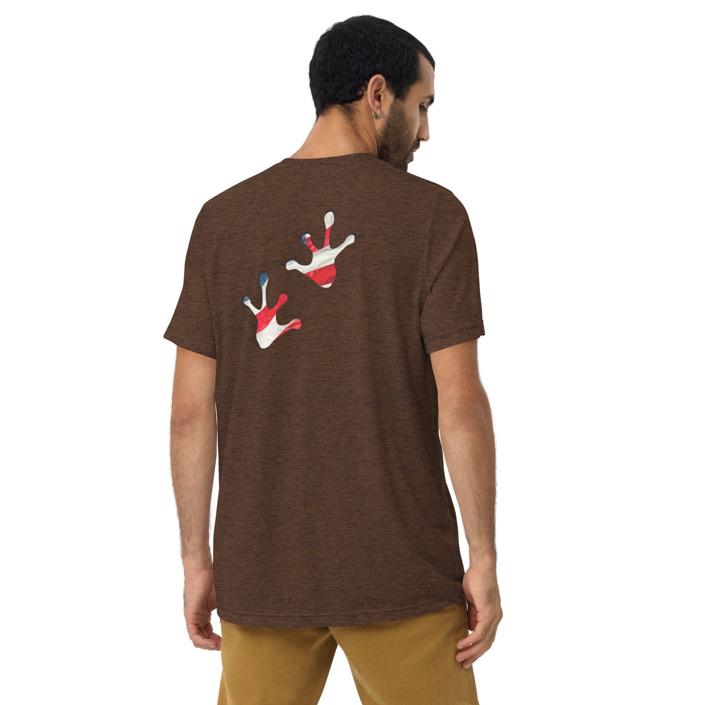 American Frog in Brown Short Sleeve T-Shirt