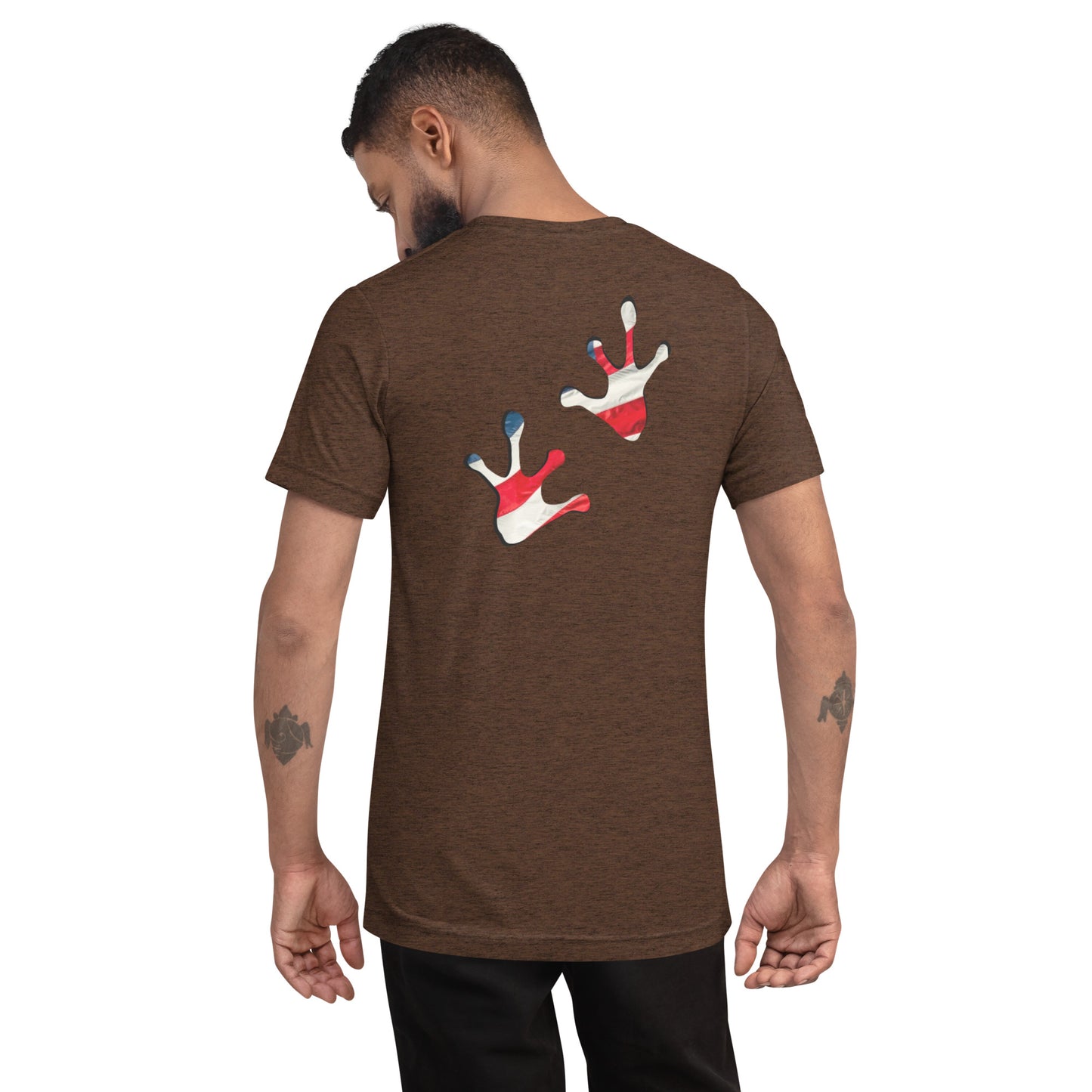 American Frog in Brown Short Sleeve T-Shirt