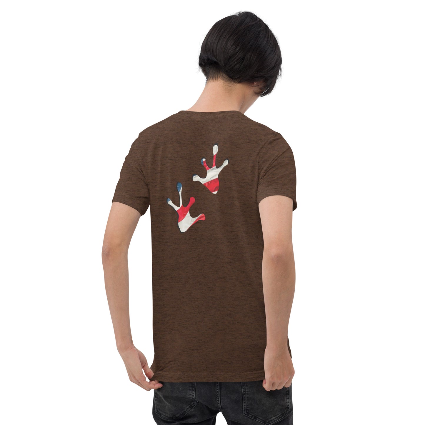 American Frog in Brown Short Sleeve T-Shirt