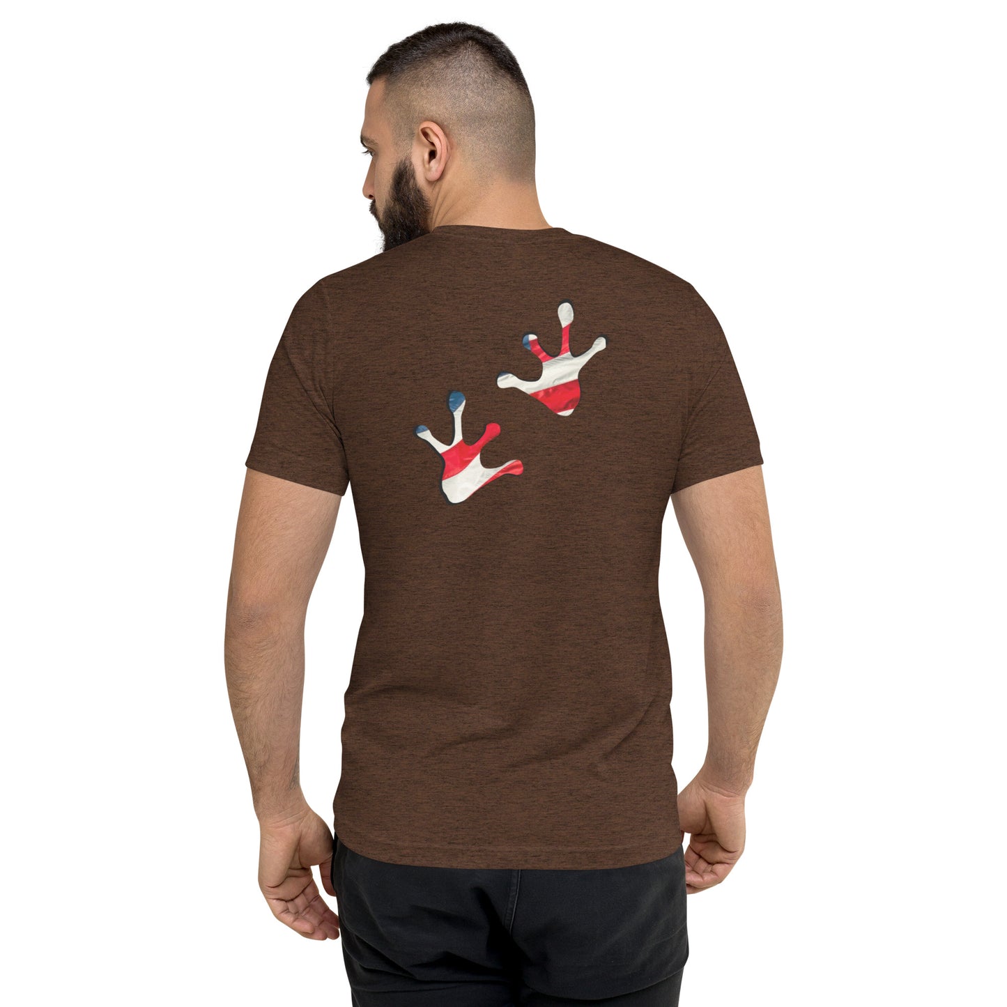 American Frog in Brown Short Sleeve T-Shirt