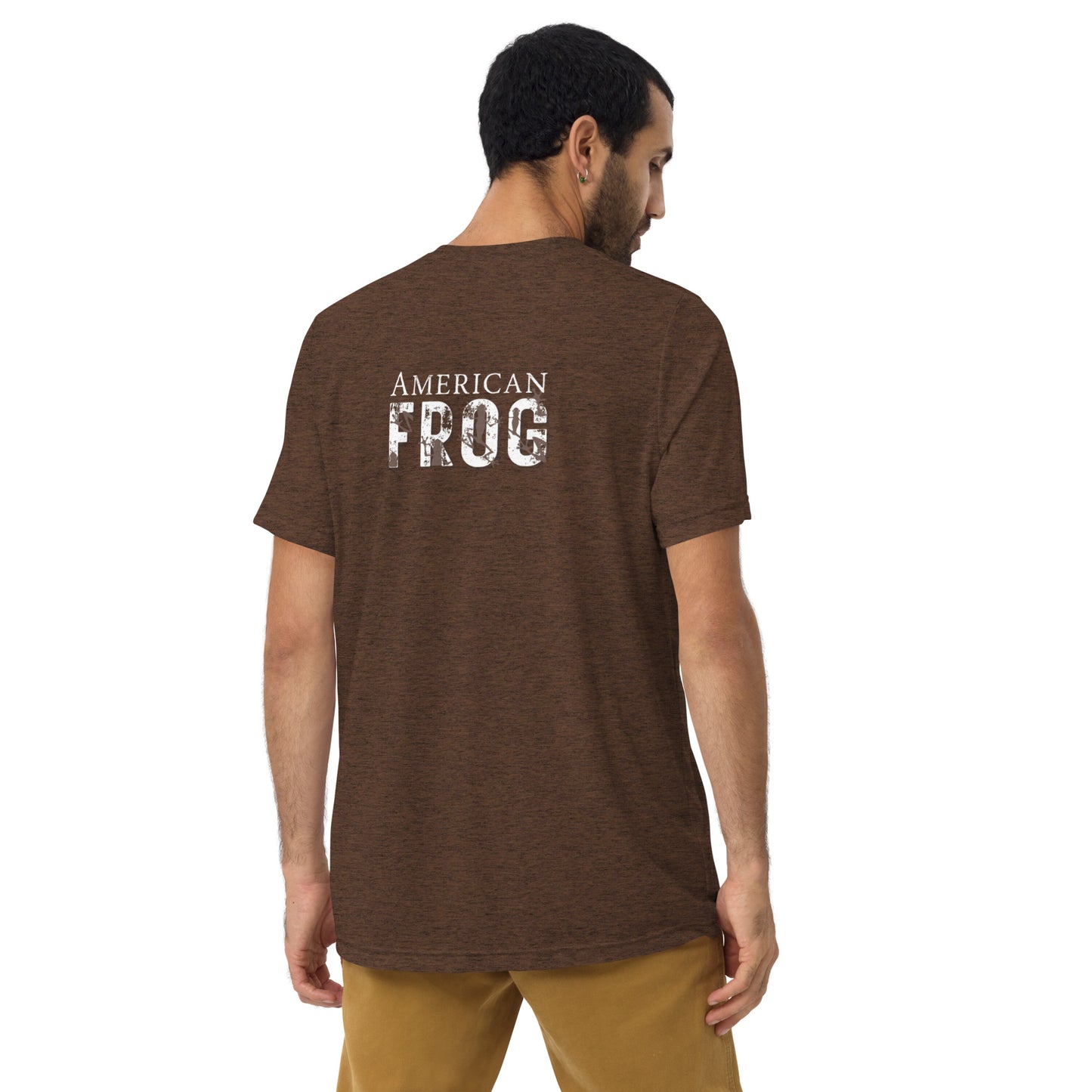 American Frog in Brown Short Sleeve T-Shirt