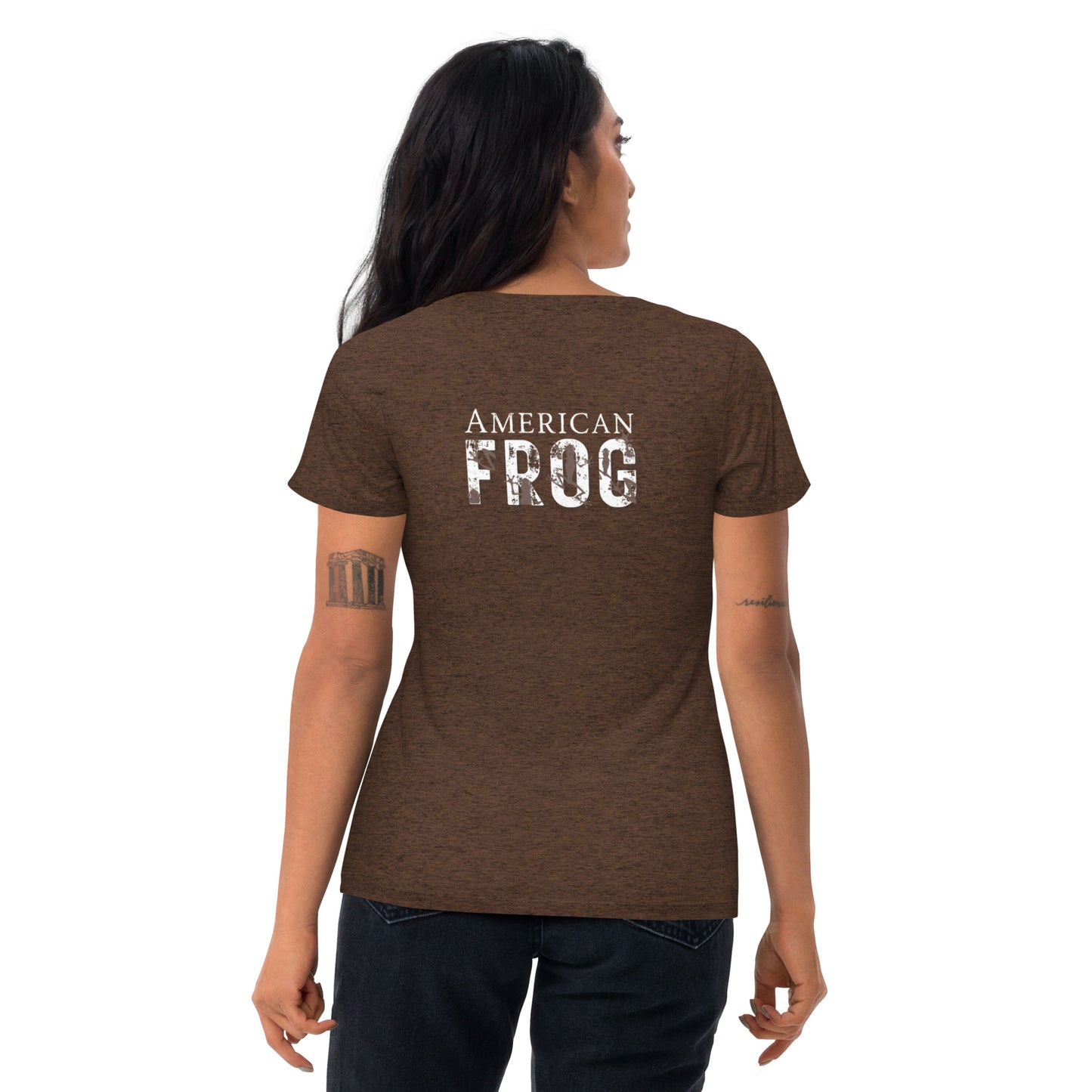 American Frog in Brown Short Sleeve T-Shirt