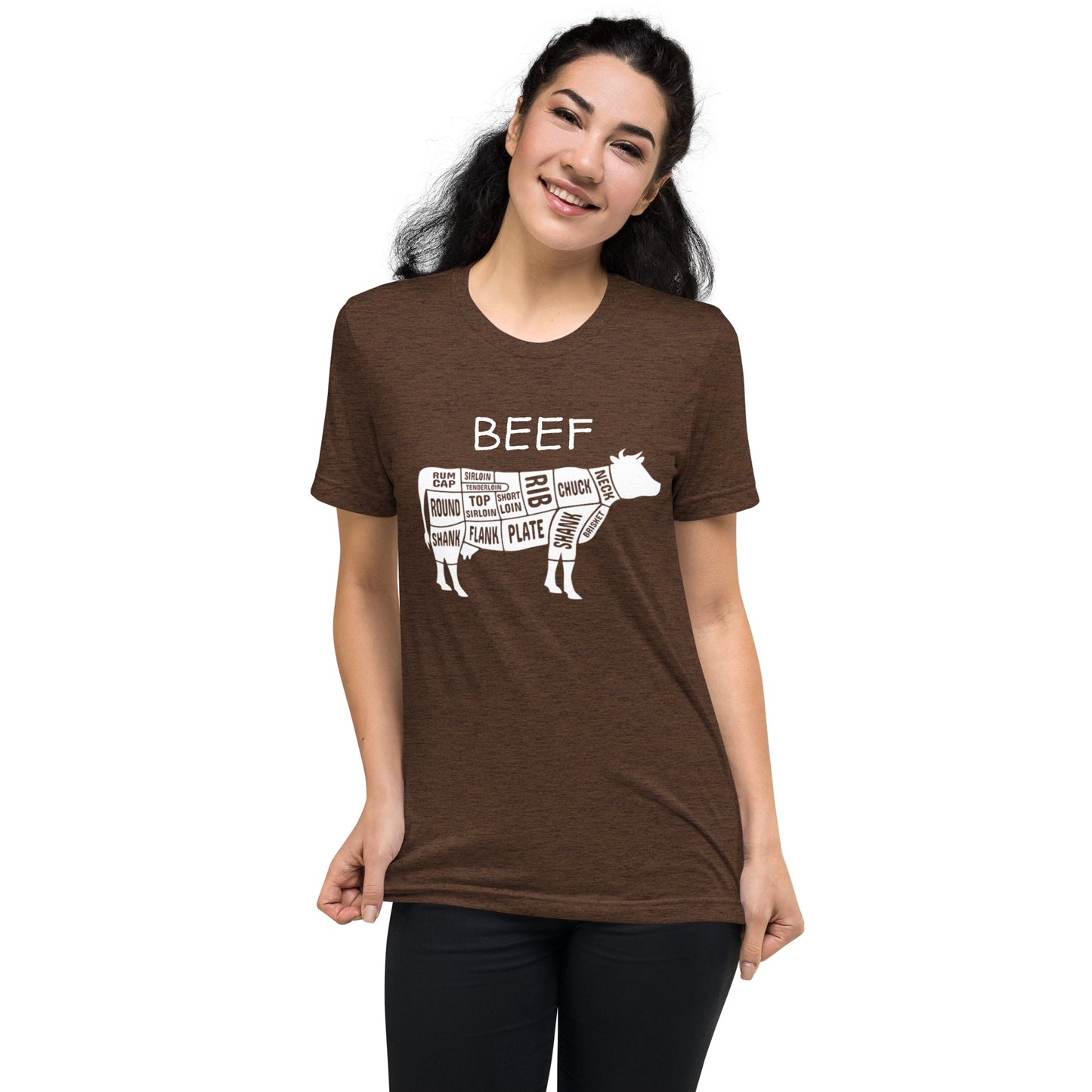 Beef Cow Butcher Chart Short Sleeve T-Shirt