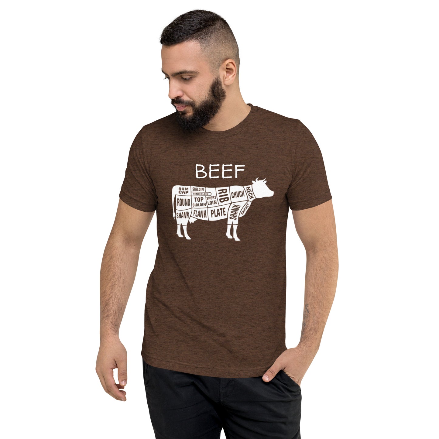 Beef Cow Butcher Chart Short Sleeve T-Shirt