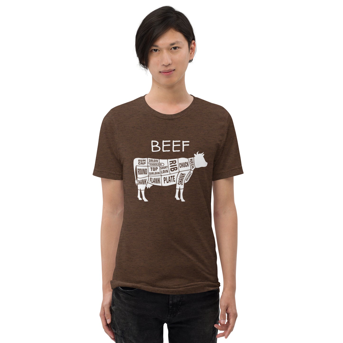 Beef Cow Butcher Chart Short Sleeve T-Shirt