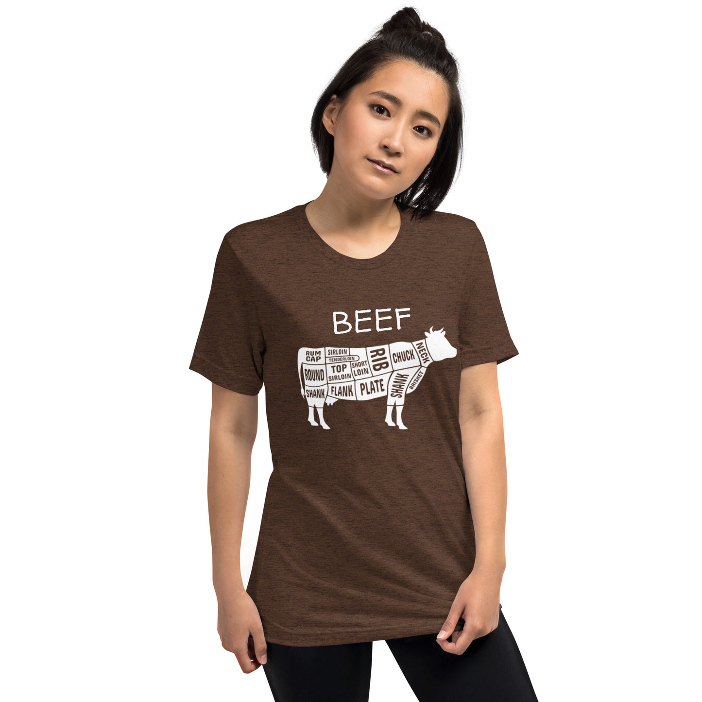 Beef Cow Butcher Chart Short Sleeve T-Shirt