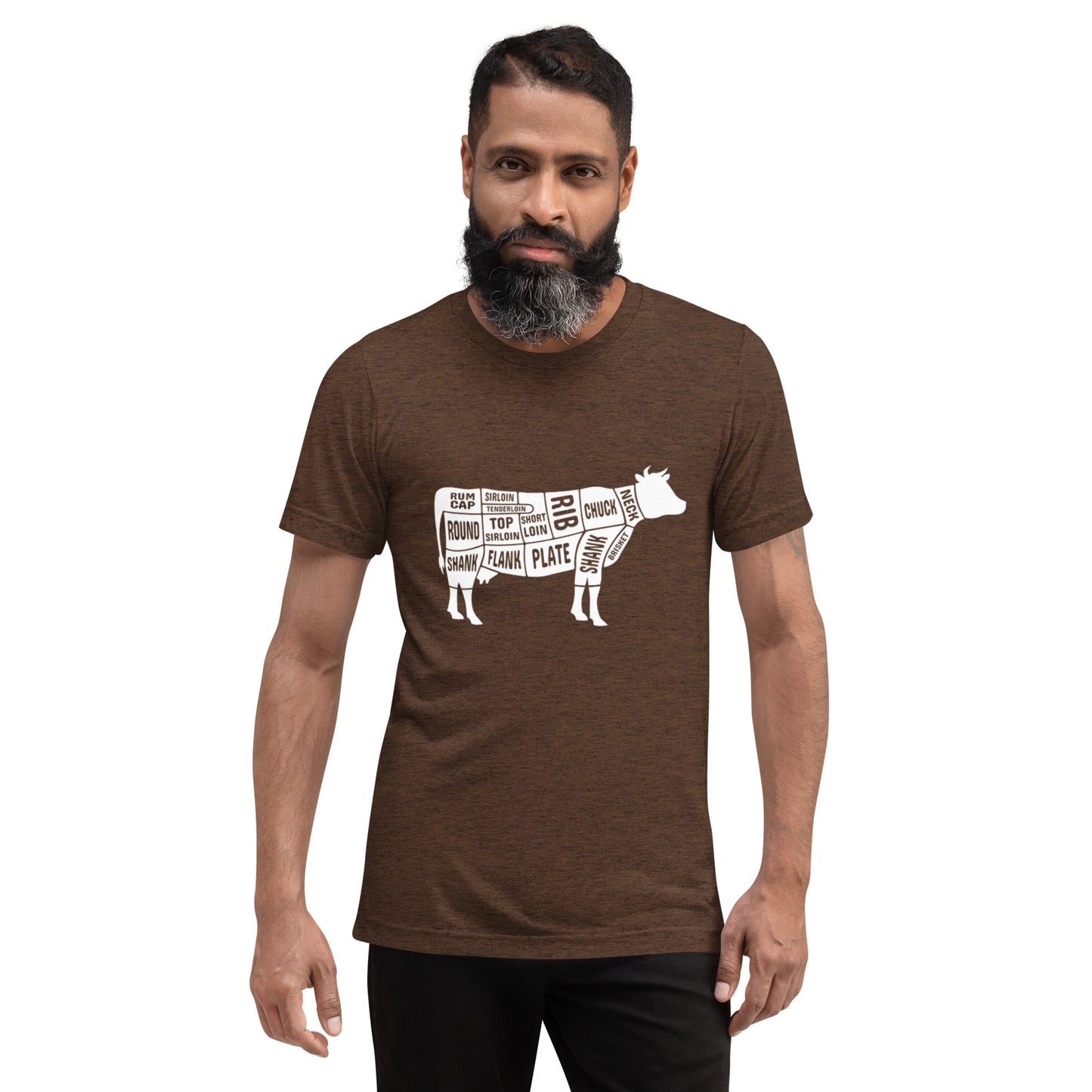 Cow Butcher Chart Short Sleeve T-Shirt