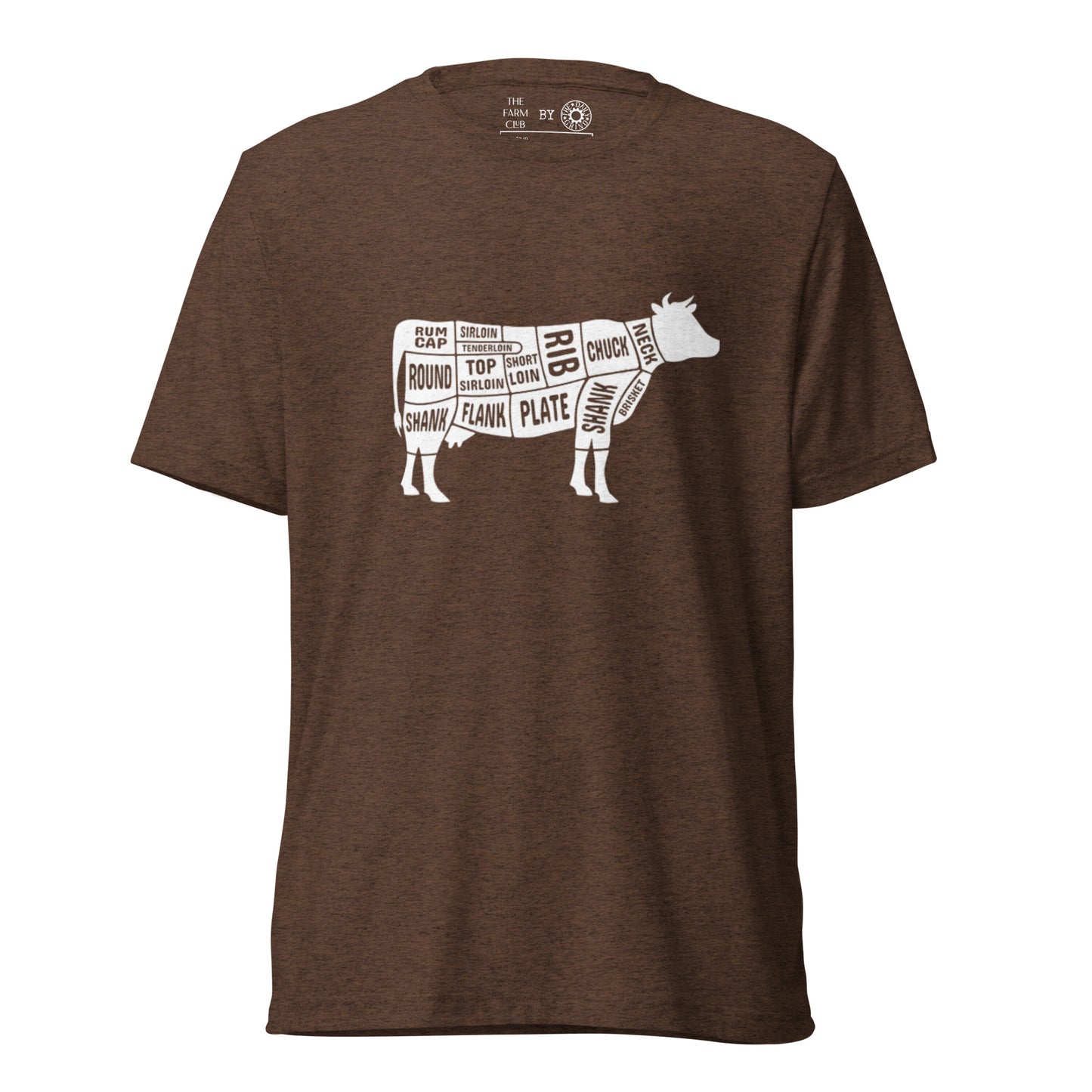 Cow Butcher Chart Short Sleeve T-Shirt