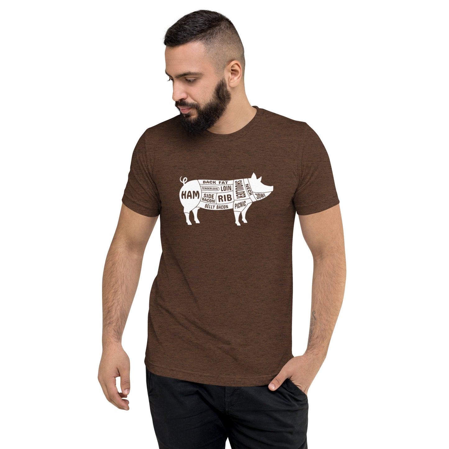 Pig Butcher Chart Short Sleeve T-Shirt