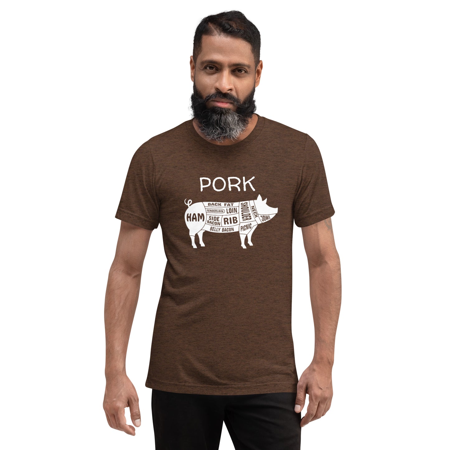 Pork Pig Butcher Chart Short Sleeve T-Shirt