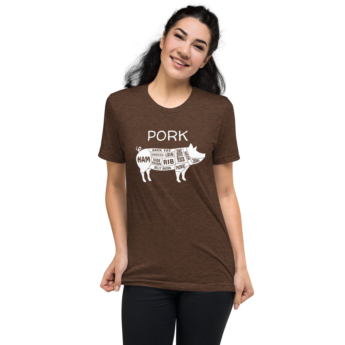 Pork Pig Butcher Chart Short Sleeve T-Shirt