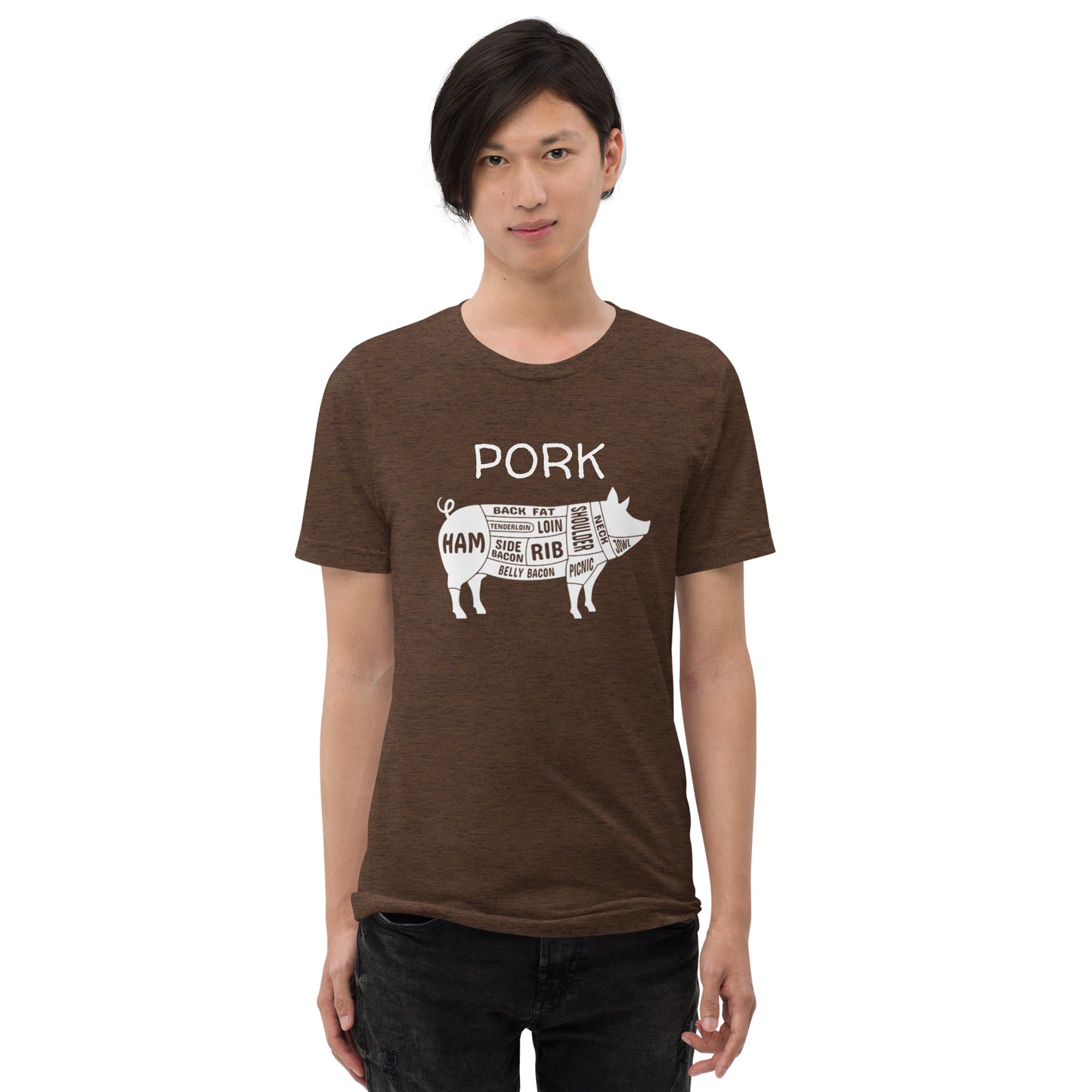 Pork Pig Butcher Chart Short Sleeve T-Shirt