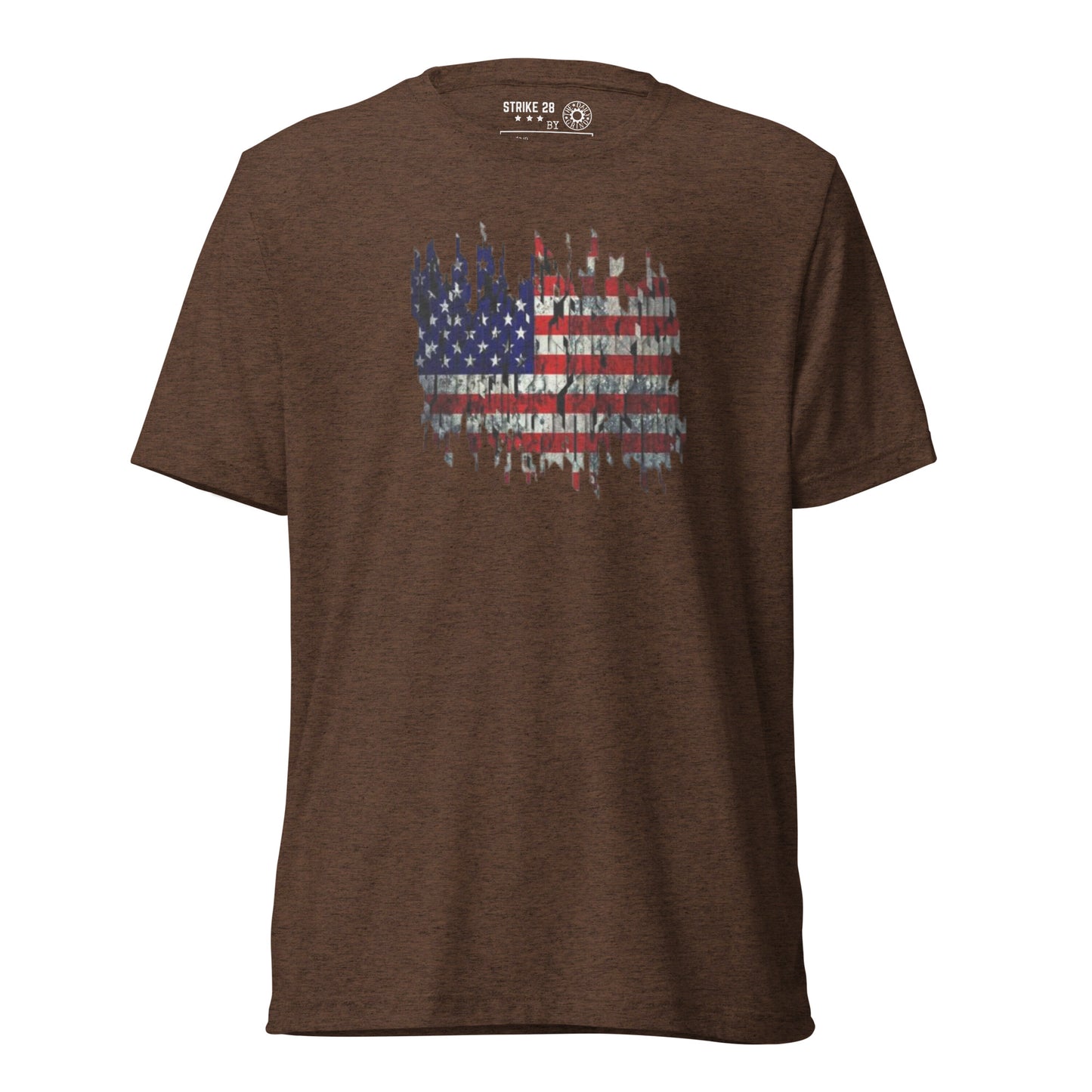 Torn American Flag Short Sleeve T-Shirt