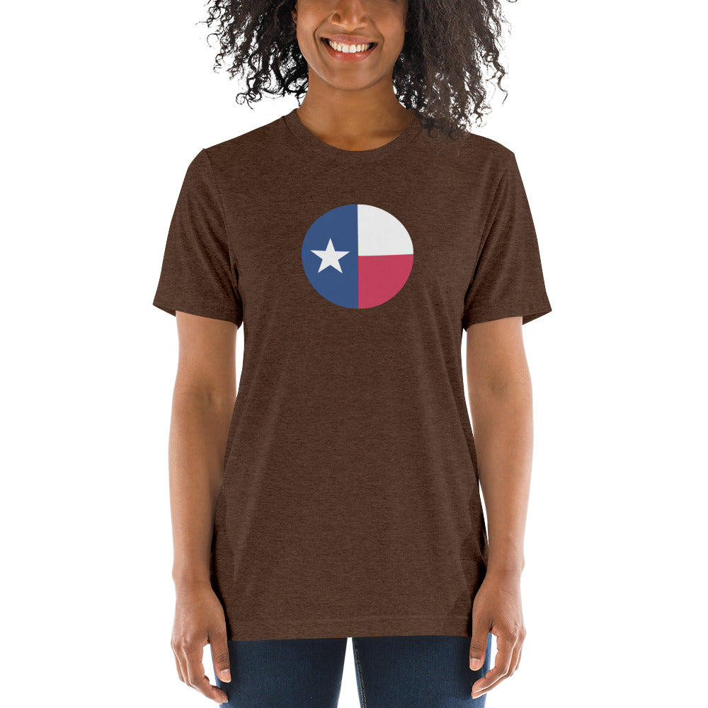 Circle Texas Flag Short Sleeve T-Shirt