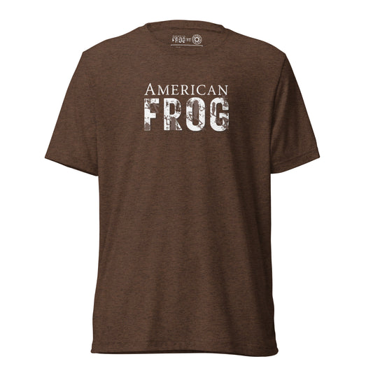 American Frog in Brown Short Sleeve T-Shirt