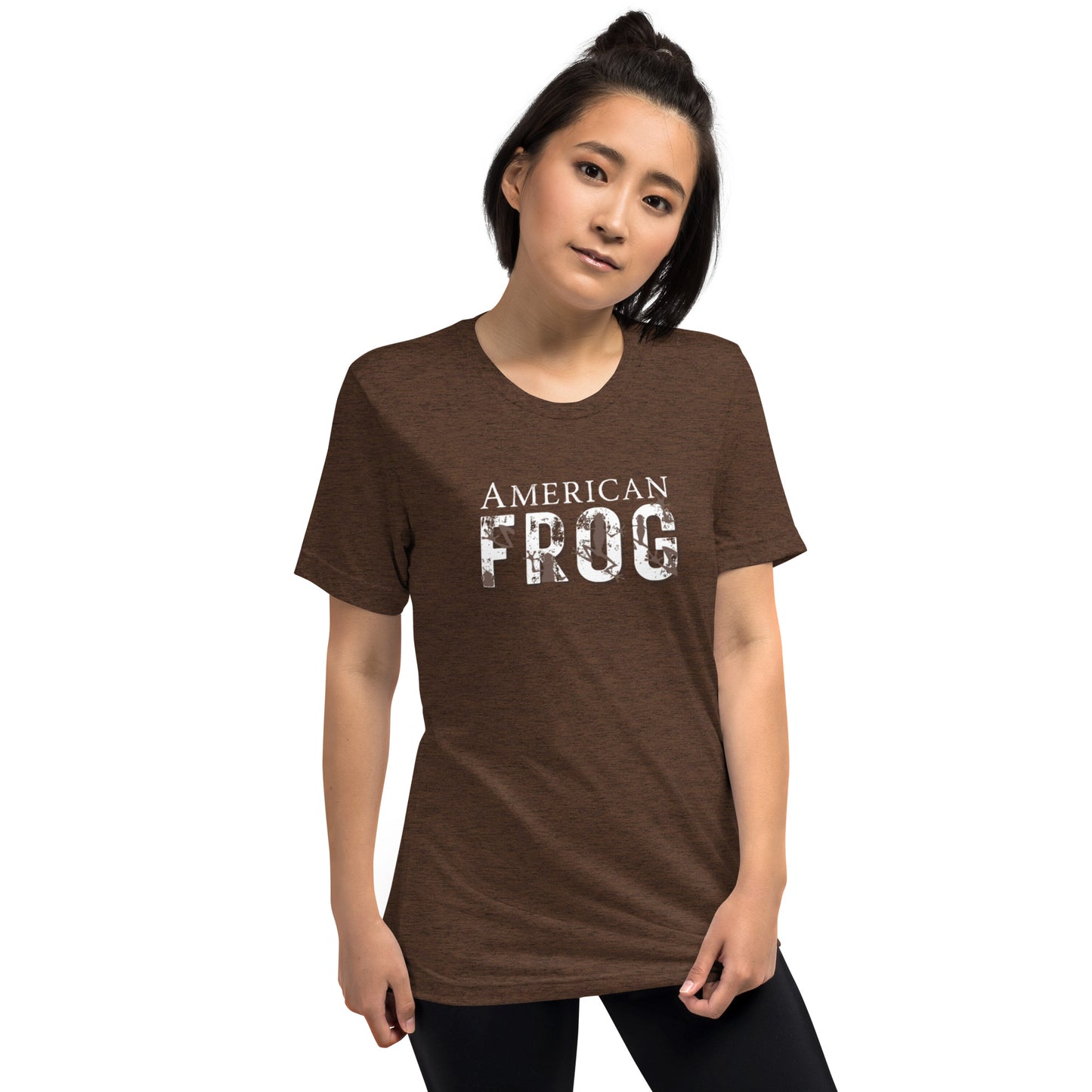 American Frog in Brown Short Sleeve T-Shirt