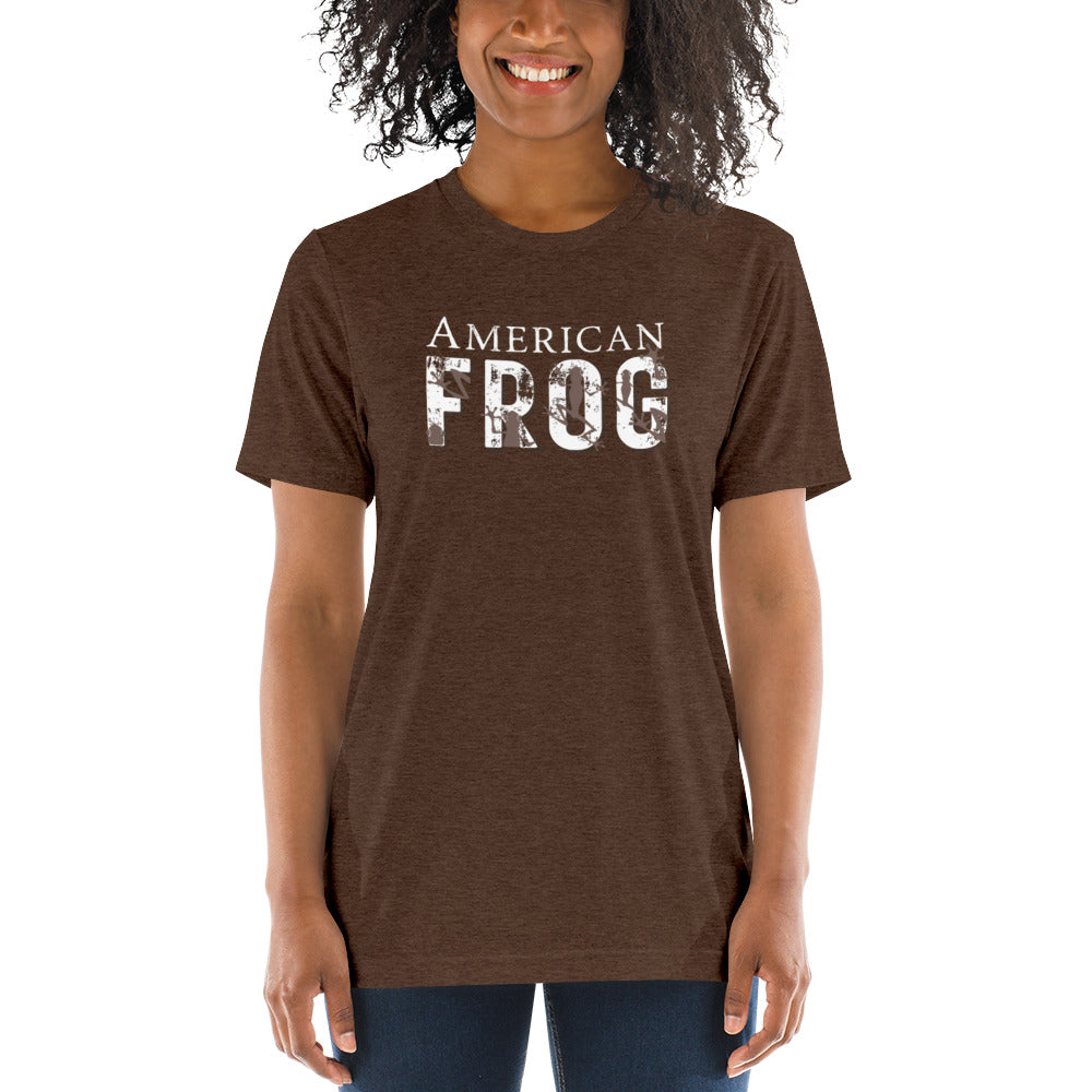 American Frog in Brown Short Sleeve T-Shirt