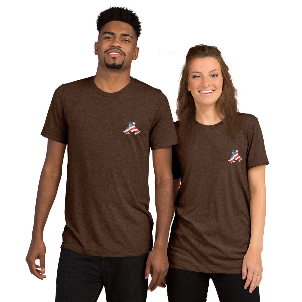 American Frog in Brown Short Sleeve T-Shirt