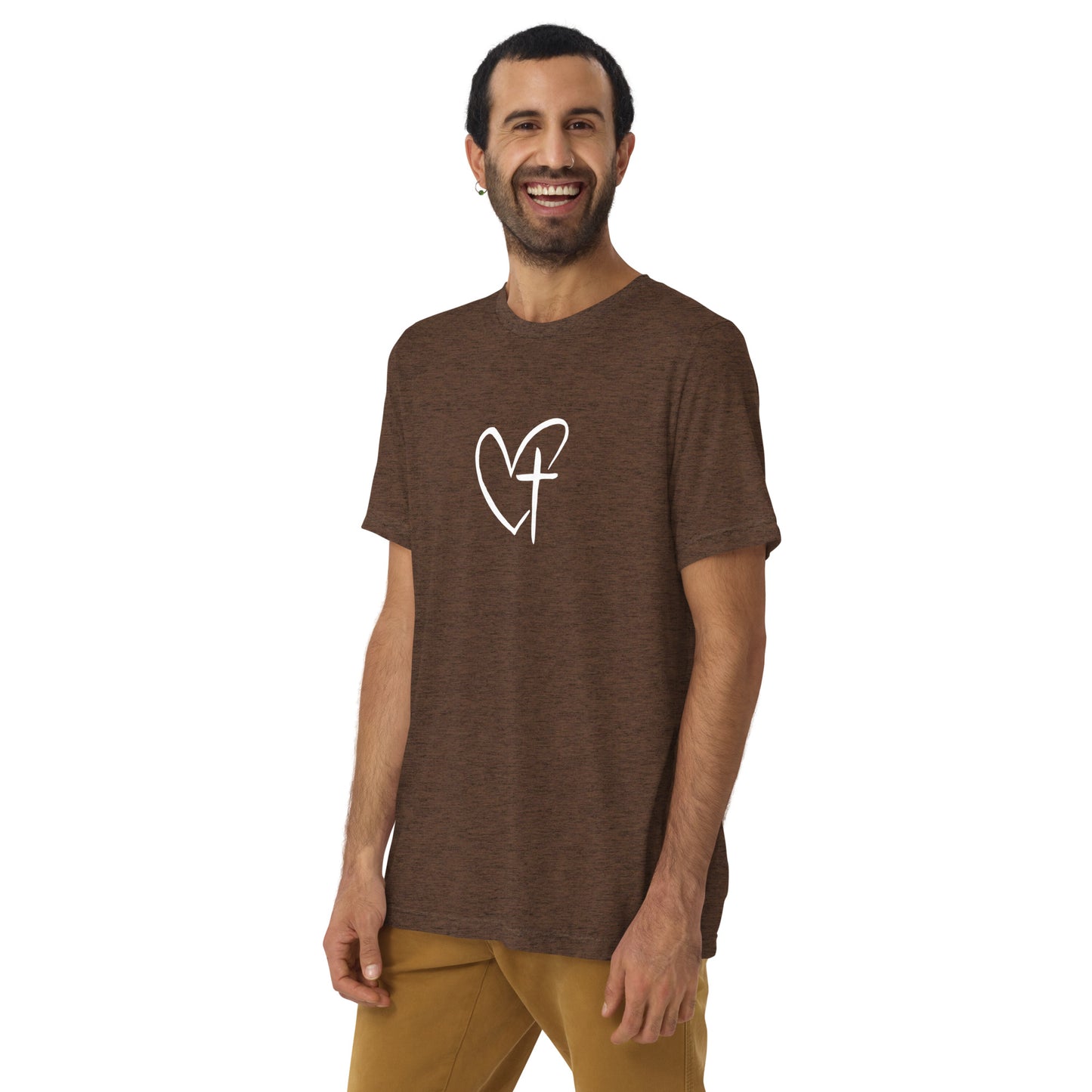 Heart w/ Cross Short Sleeve T-Shirt