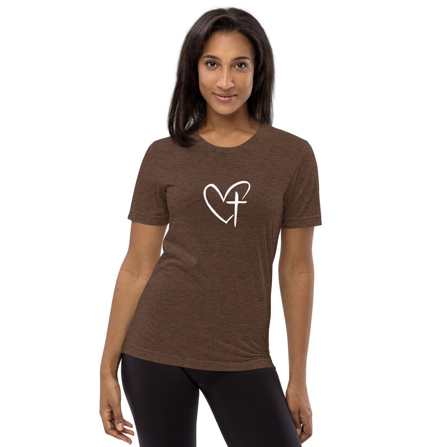 Heart w/ Cross Short Sleeve T-Shirt