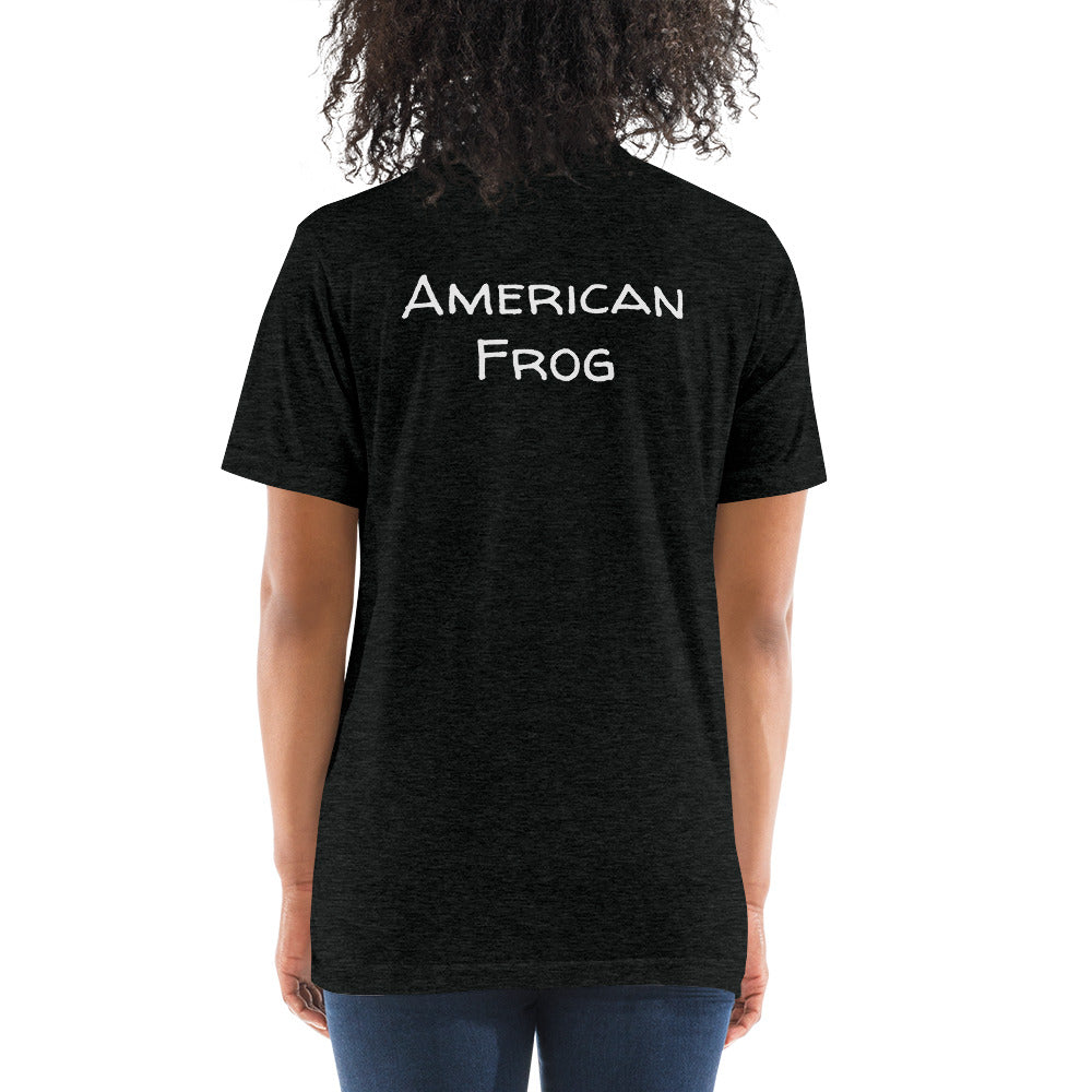 American Frog in Black Short Sleeve T-Shirt