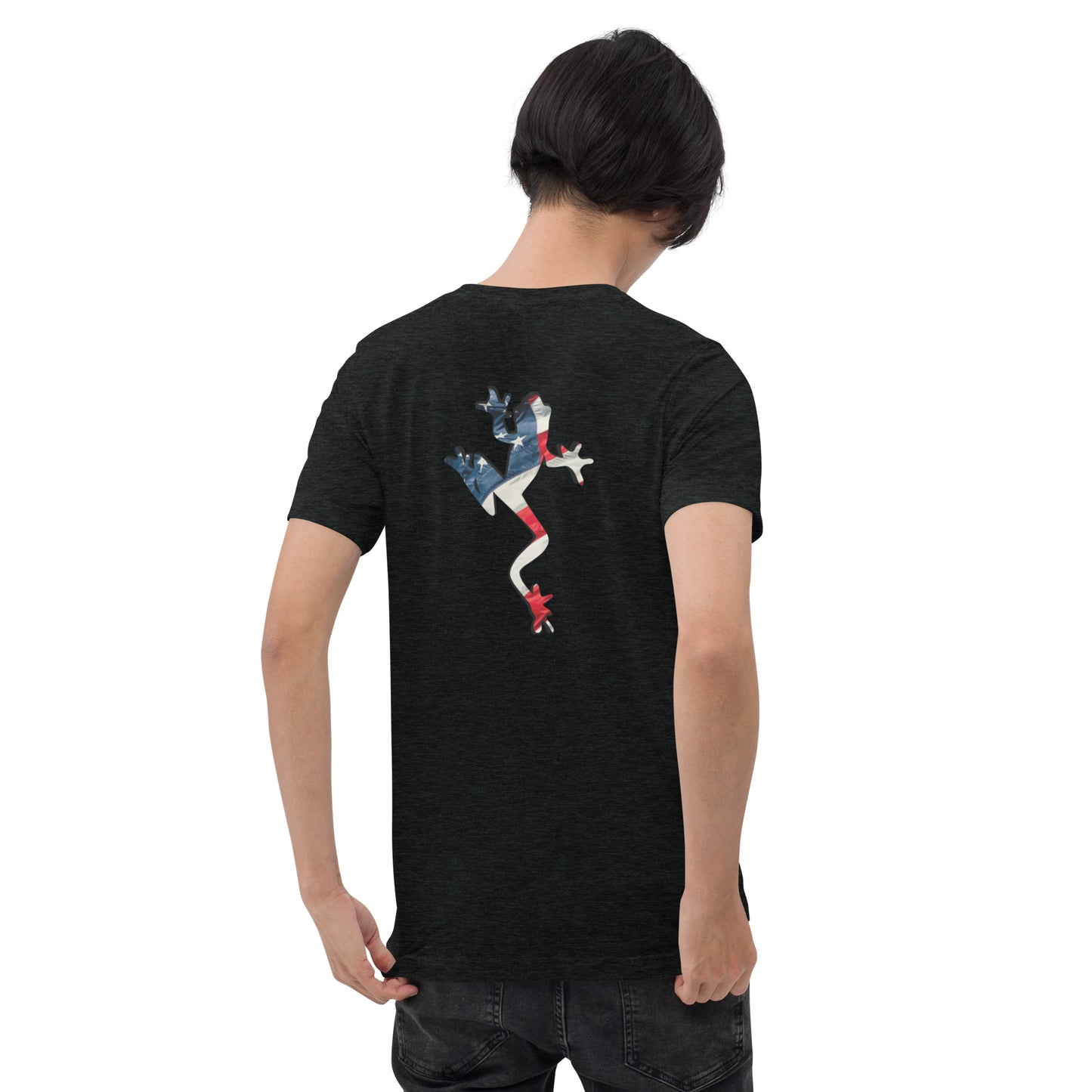 American Frog in Black Short Sleeve T-Shirt