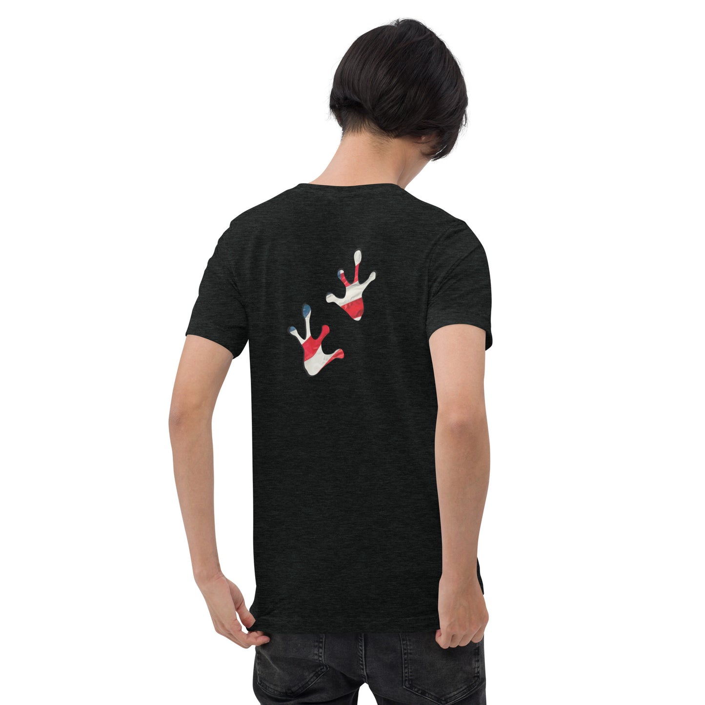 American Frog in Black Short Sleeve T-Shirt