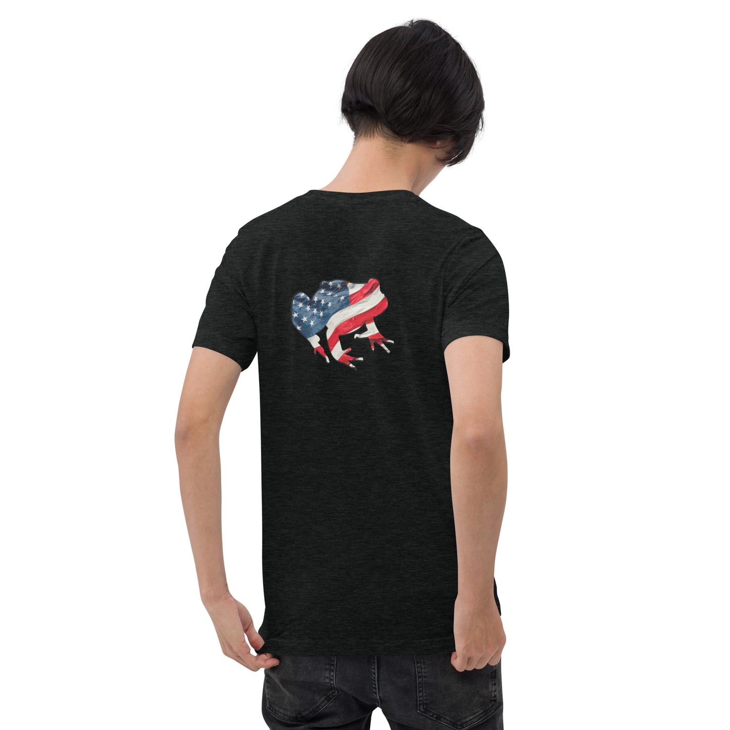 American Frog in Black Short Sleeve T-Shirt