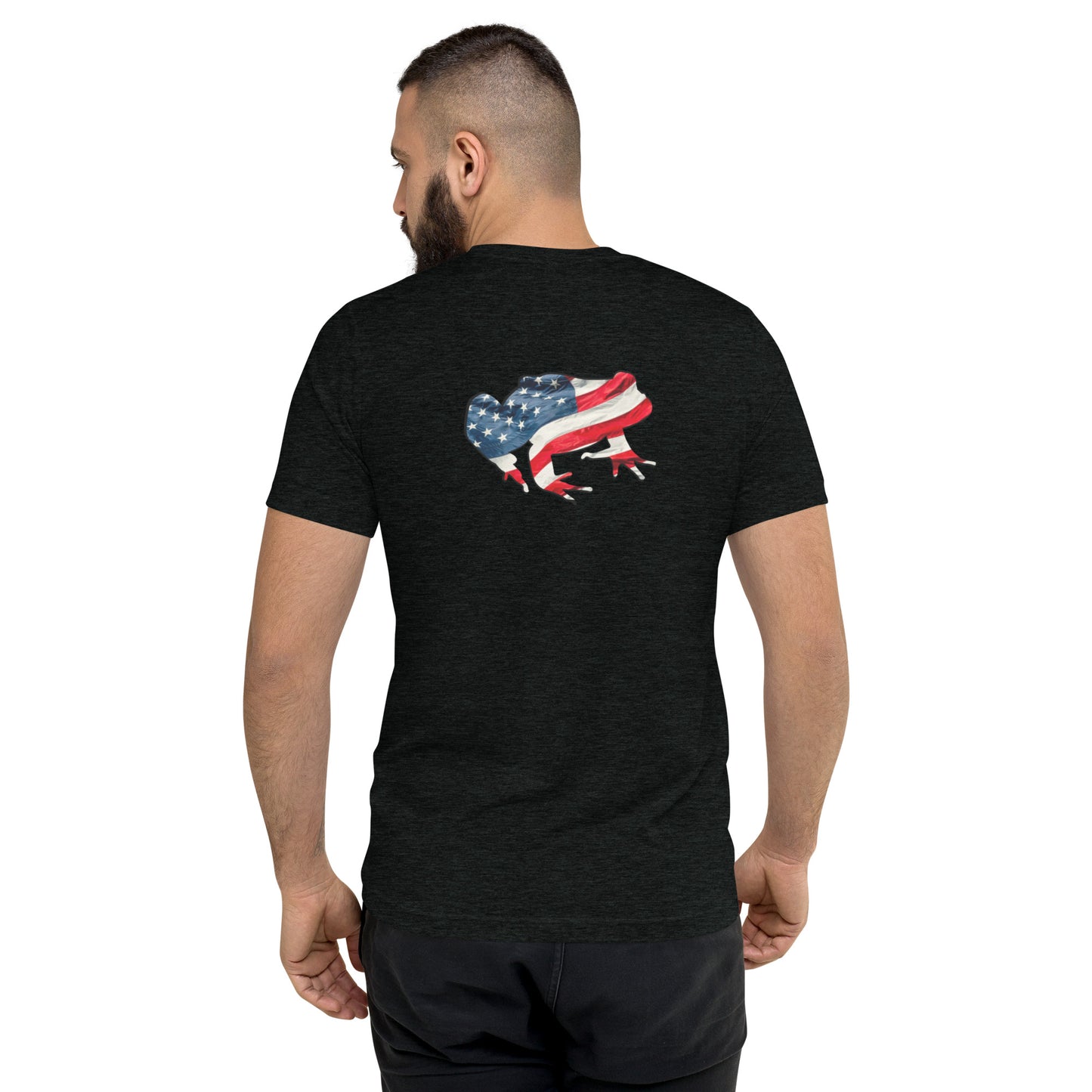 American Frog in Black Short Sleeve T-Shirt