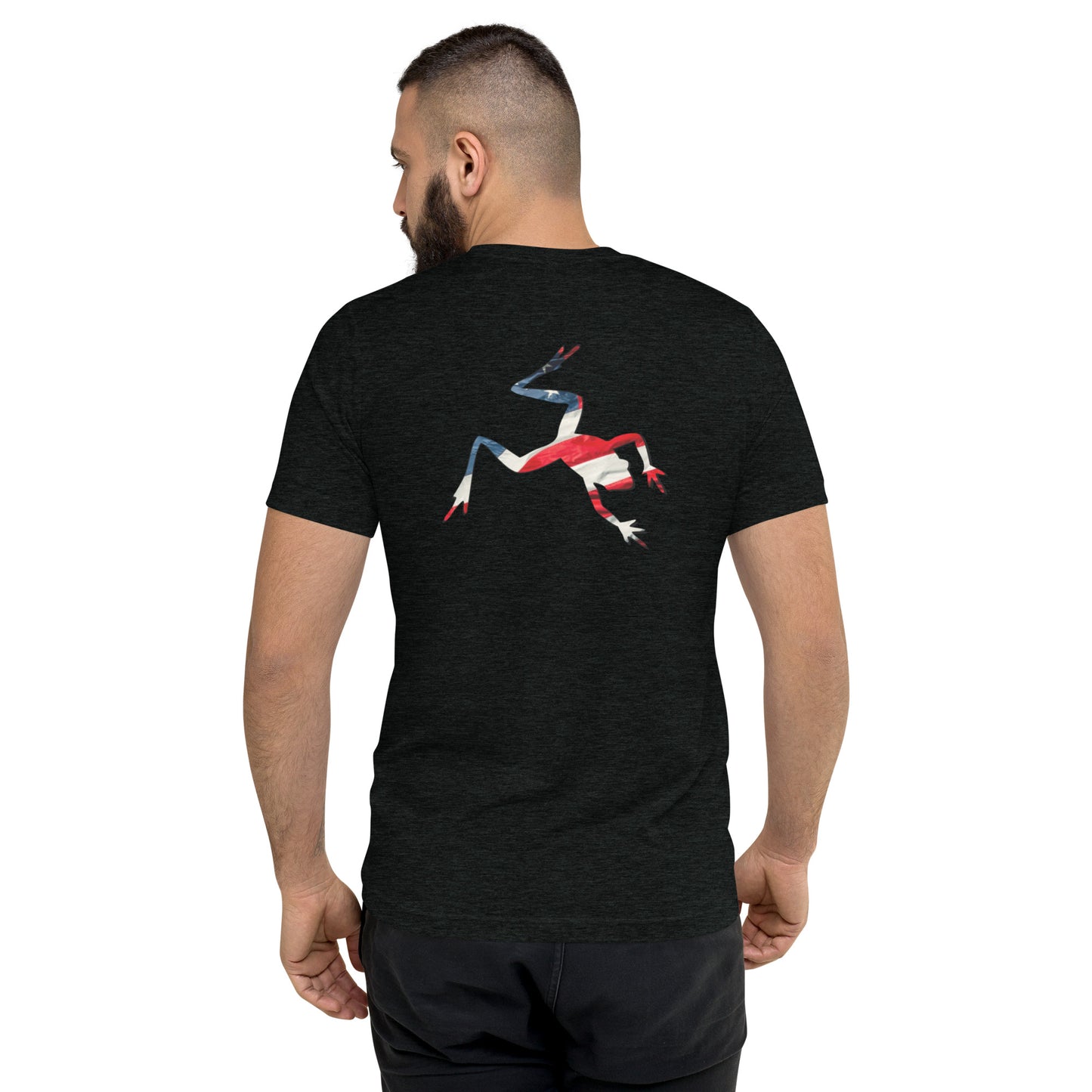 American Frog in Black Short Sleeve T-Shirt