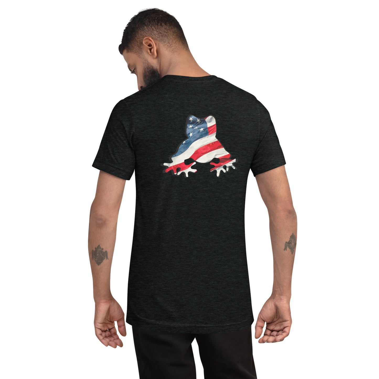 American Frog in Black Short Sleeve T-Shirt