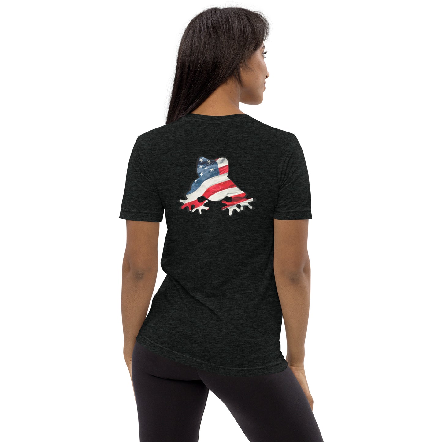 American Frog in Black Short Sleeve T-Shirt