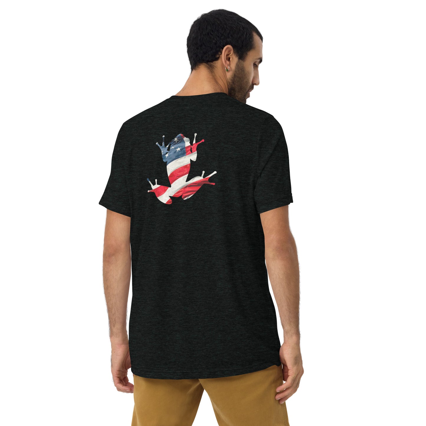 American Frog in Black Short Sleeve T-Shirt