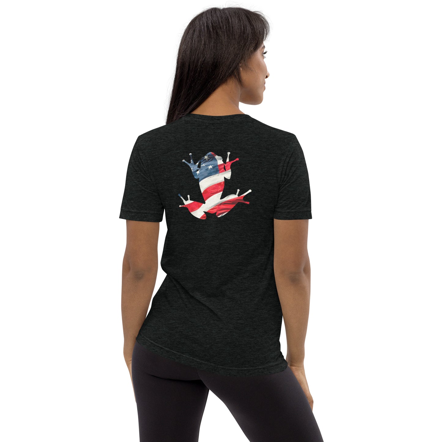 American Frog in Black Short Sleeve T-Shirt