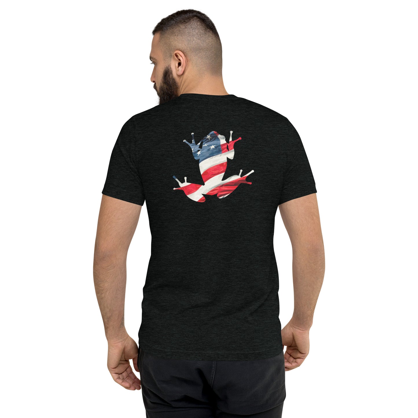 American Frog in Black Short Sleeve T-Shirt