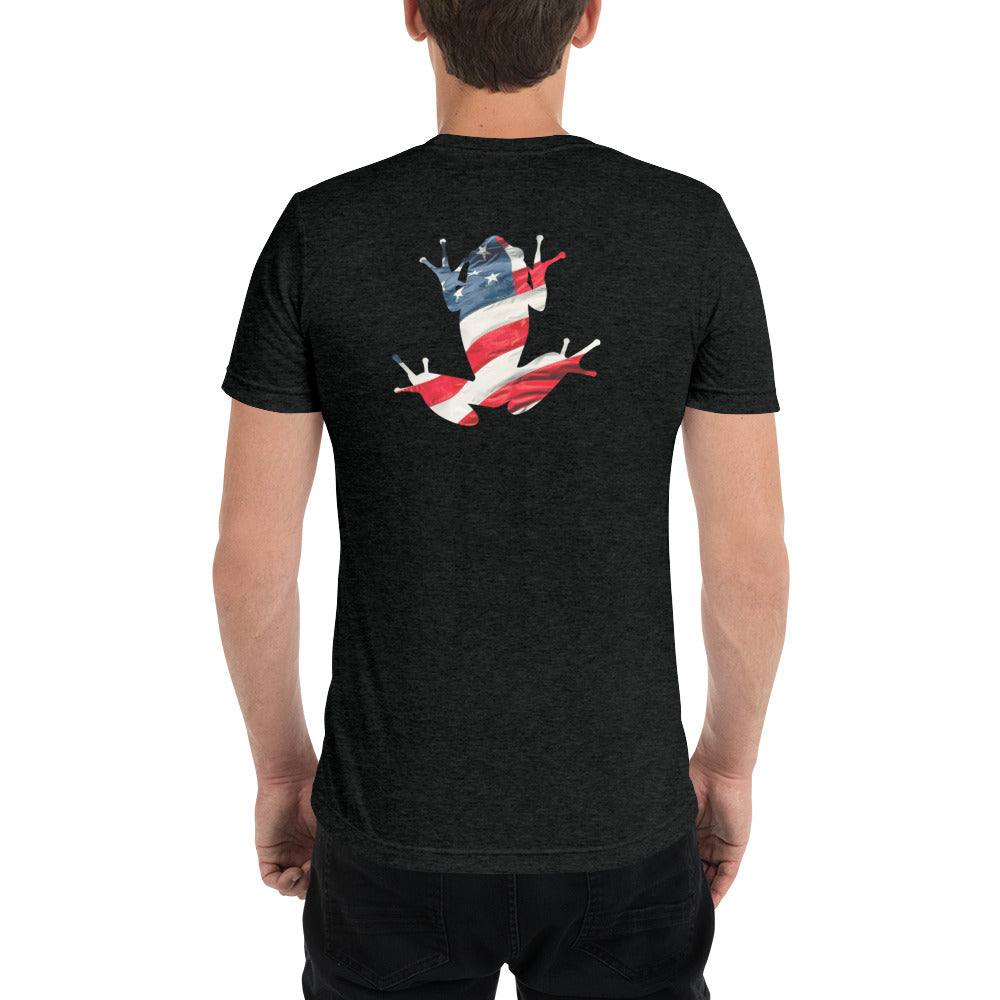 American Frog in Black Short Sleeve T-Shirt