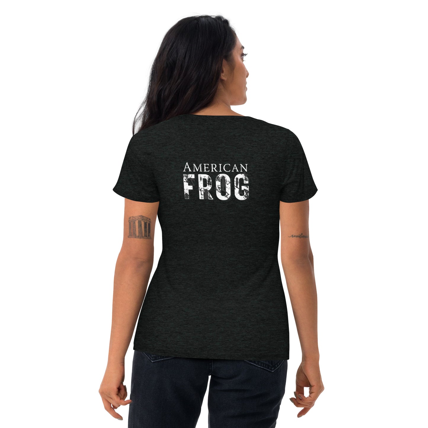 American Frog in Black Short Sleeve T-Shirt