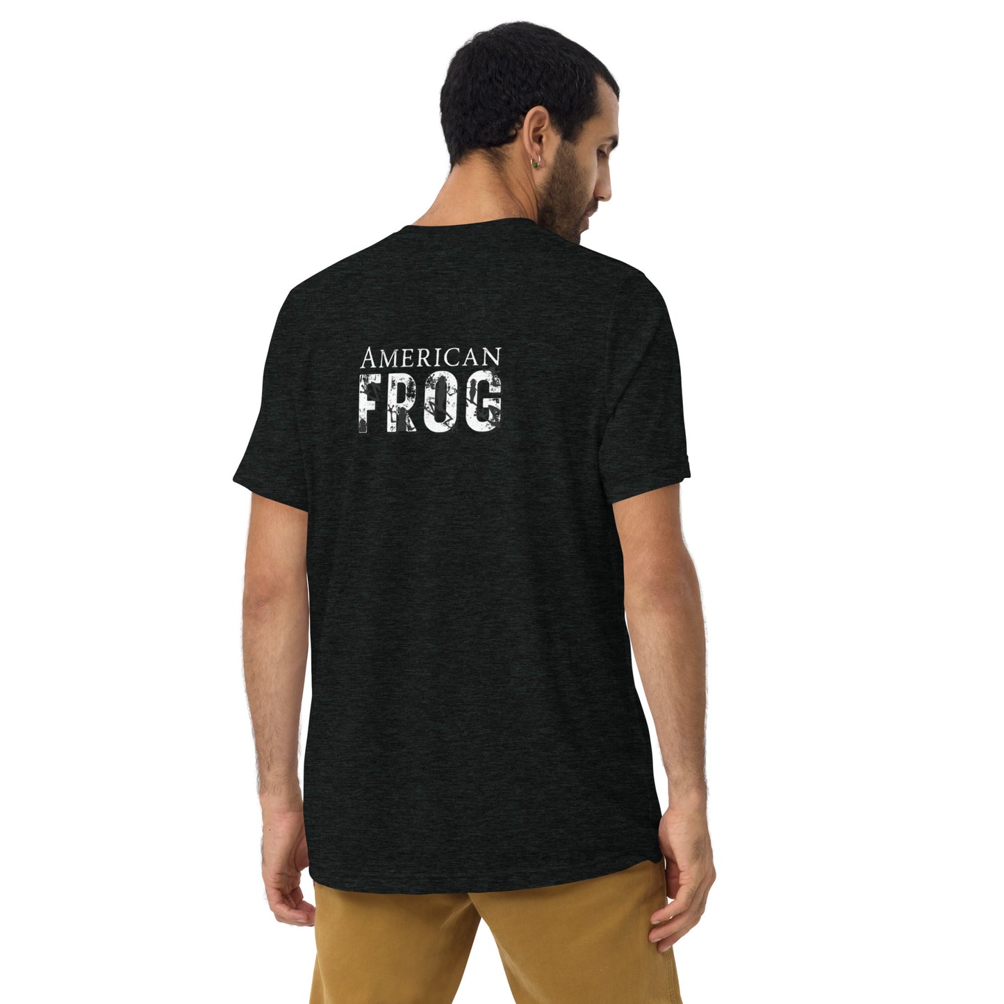 American Frog in Black Short Sleeve T-Shirt