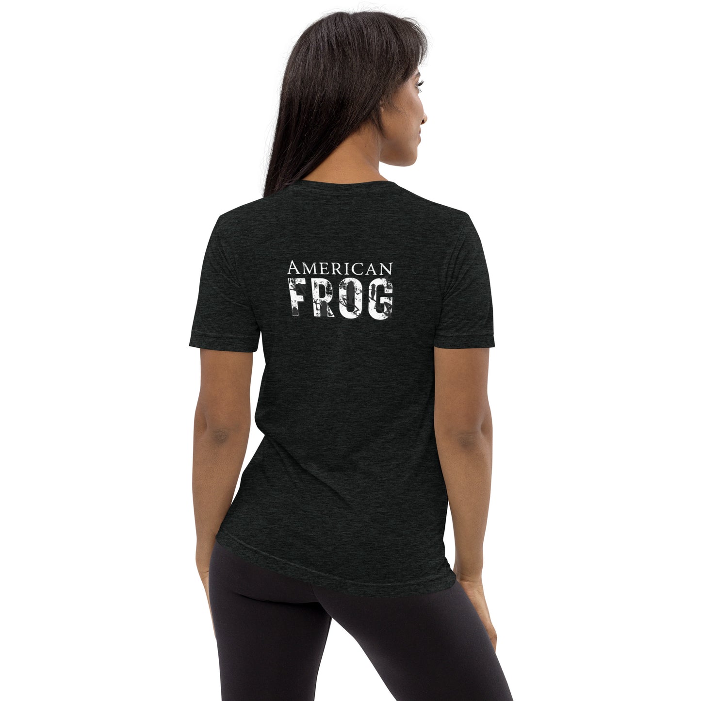 American Frog in Black Short Sleeve T-Shirt