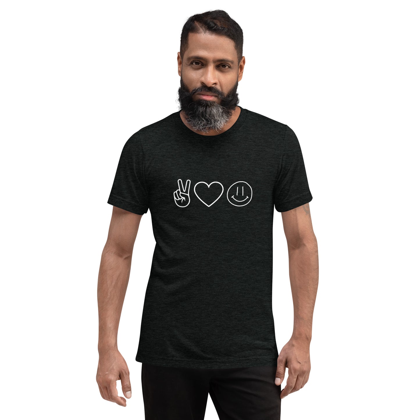 Peace Love Happiness Short Sleeve T-Shirt