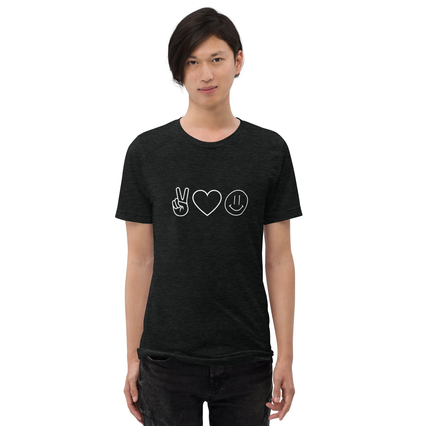 Peace Love Happiness Short Sleeve T-Shirt