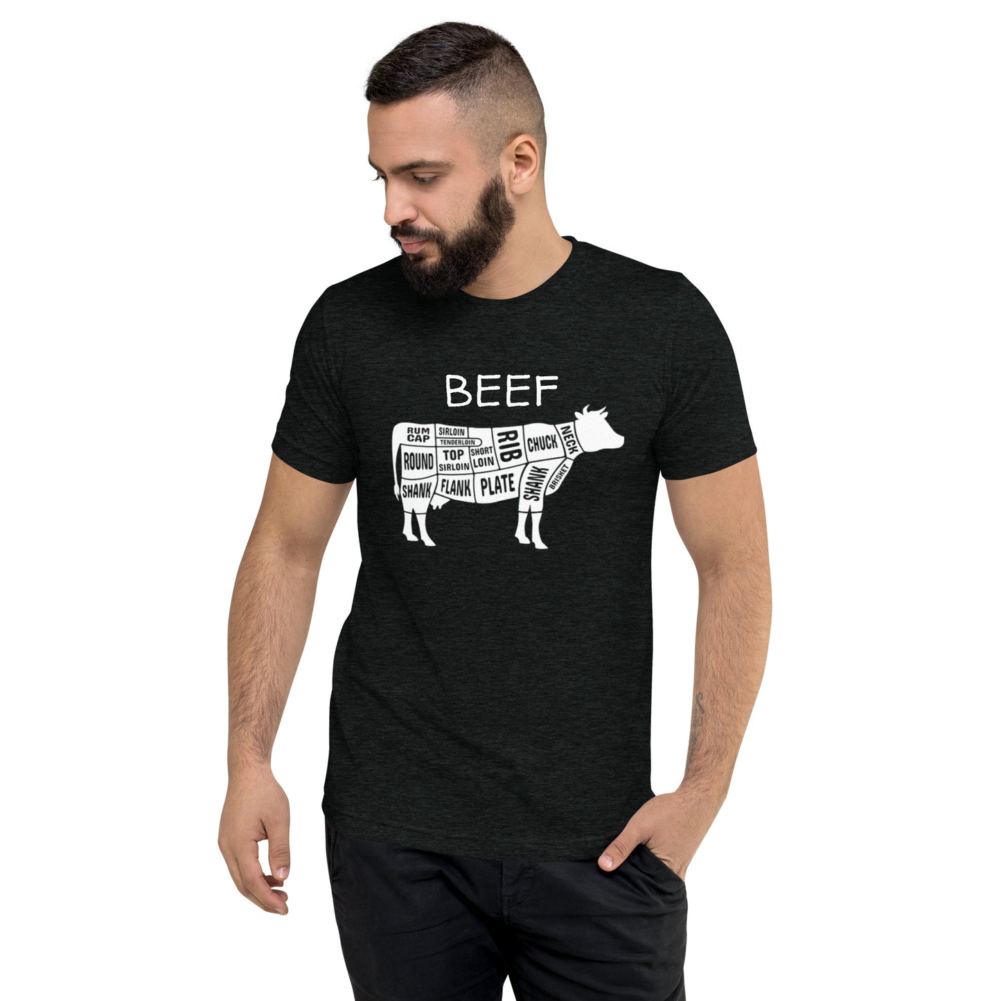 Beef Cow Butcher Chart Short Sleeve T-Shirt